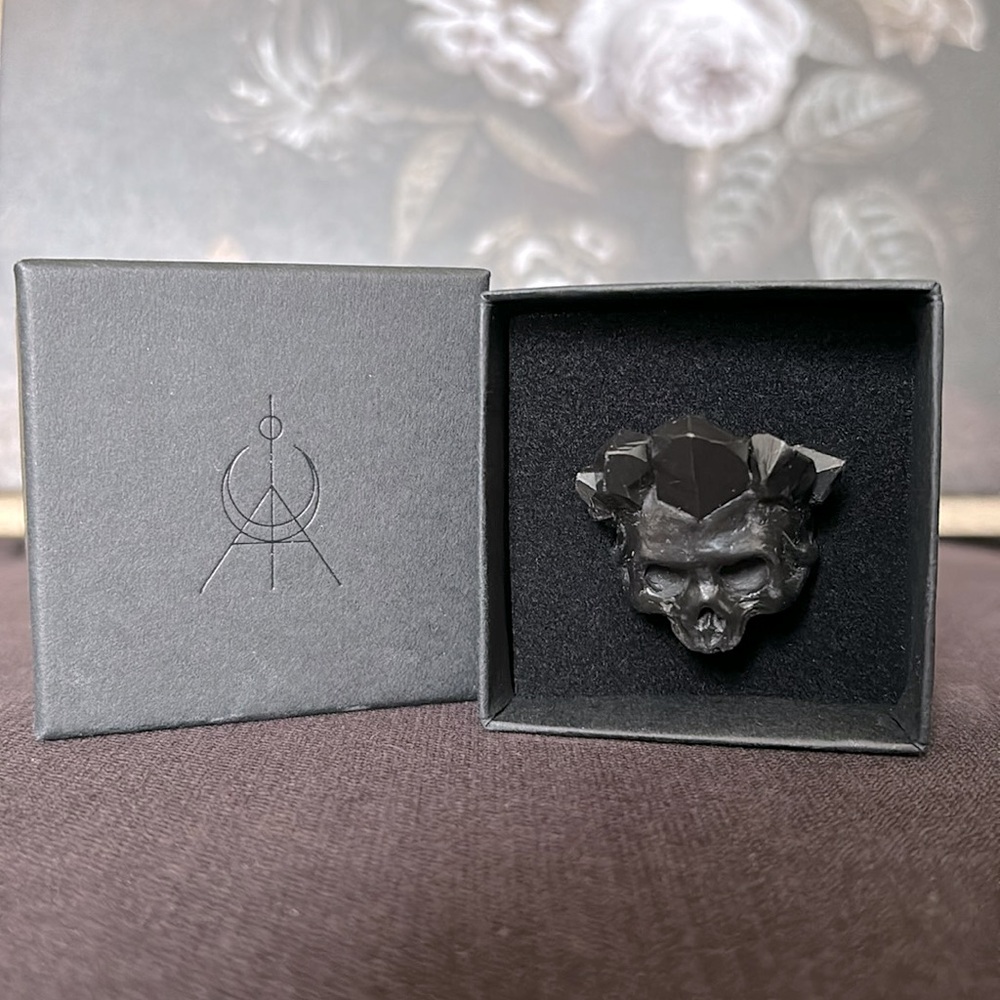 MACABRE GADGETS, CRYSTAL CROWN RING, SIZE 6